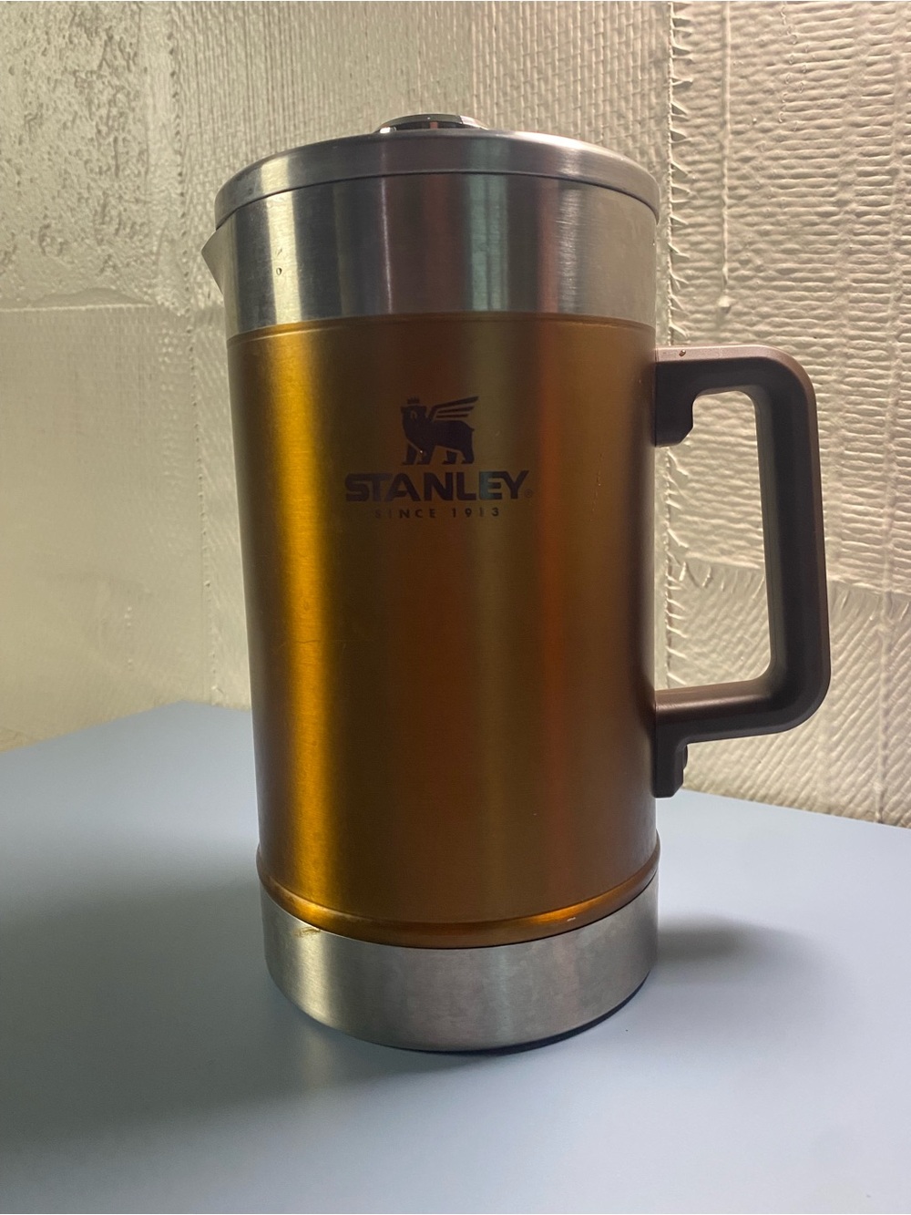 Stanley Bronze & Silver Insulated French Press with Brown Handle - Picture 2 of 11